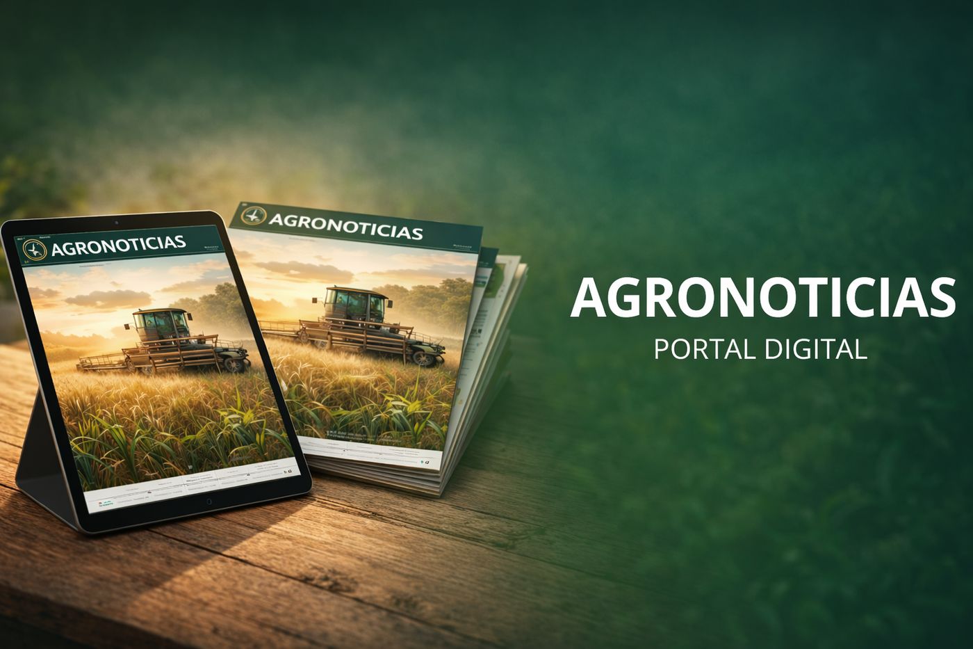 Edición de Agronoticias en tablet y en papel